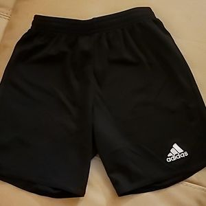 Black Adidas soccer shorts small